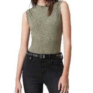 NWT - Allsaints - Imogen shimmer tank - Khaki green